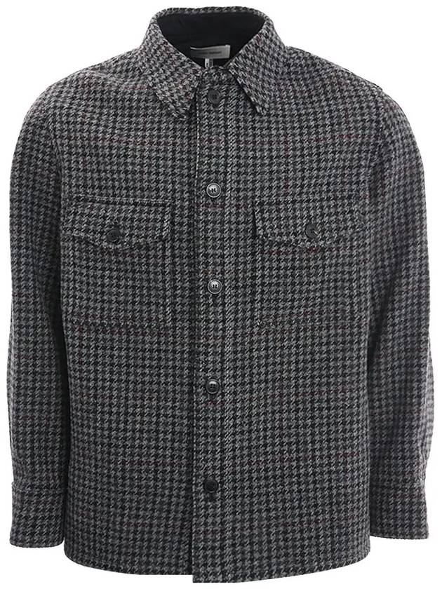 Kerbone Check Pattern Long Sleeve Shirt Black Gray - ISABEL MARANT - BALAAN.