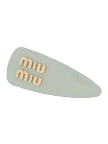 patent leather hairpin aqua - MIU MIU - BALAAN 1