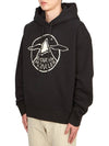 Logo Motif Hoodie Black - MONCLER - BALAAN 3