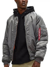 Alpha Finder Street Men s MA 1 Jacket MJM21000C1 Gunmetal - ALPHA INDUSTRIES - BALAAN 3