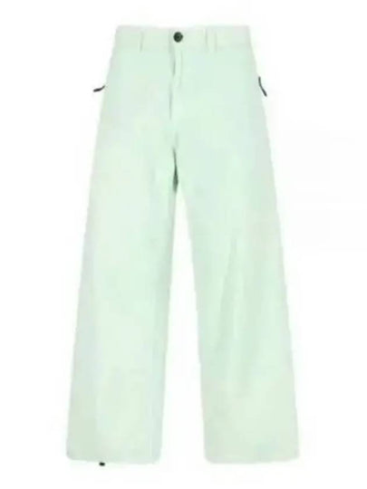 Marina Cotton Canvas Fatigue Straight Pants Light Green - STONE ISLAND - BALAAN 2