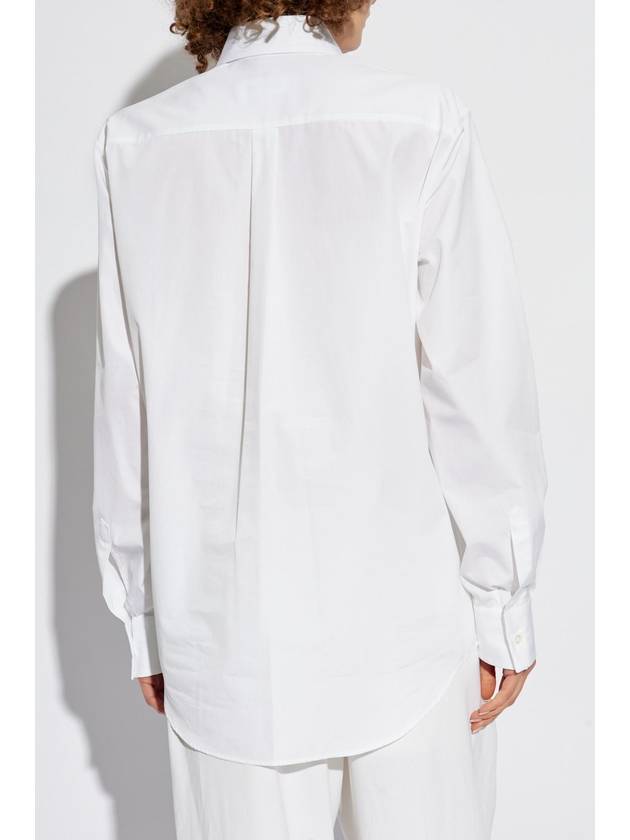 Dsquared2 Cotton Shirt With Concealed Placket, Women's, White - DSQUARED2 - BALAAN 4