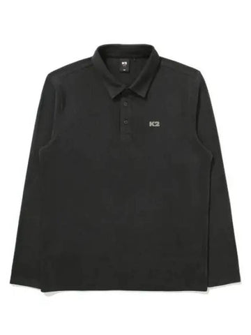 K2 BOOST Winter Brush Polo T Shirt MELANGE CHARCOAL - KATE - BALAAN 1