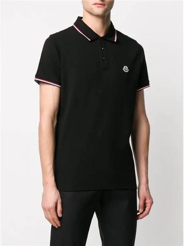 8A70300 Logo Patch PK Polo Collar Short Sleeves - MONCLER - BALAAN 3