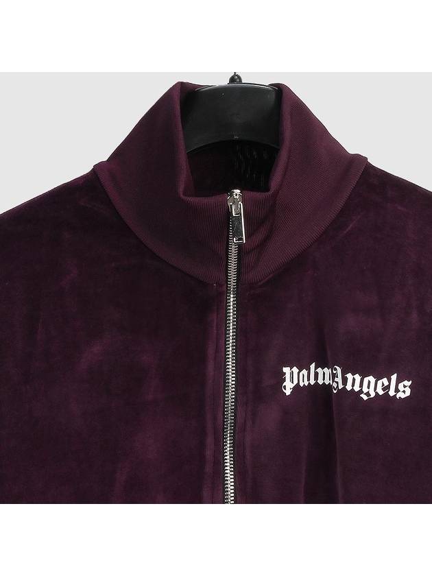 MEN LOGO CHENILL TRACK JACKET BD001F19469007 9501 PURPLE WHITE PLC005pu - PALM ANGELS - BALAAN 3