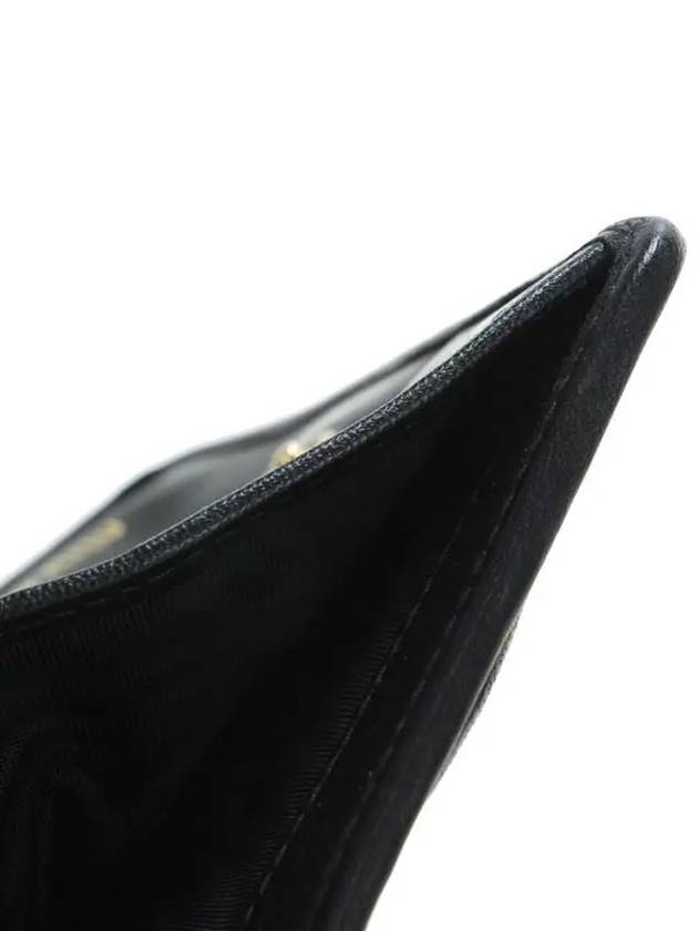 Matelasse Leather Half Wallet Black - MIU MIU - BALAAN 8