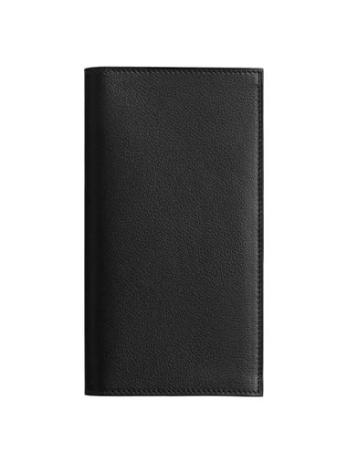 Citizen Twill Silk Long Wallet Black - HERMES - BALAAN 1