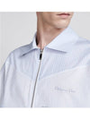 Couture Zipped Long Sleeve Shirt Blue - DIOR - BALAAN 3