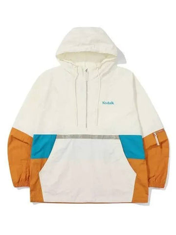 KODAK Scenery Color Block Anorak Jacket IVORY - KODO - BALAAN 1