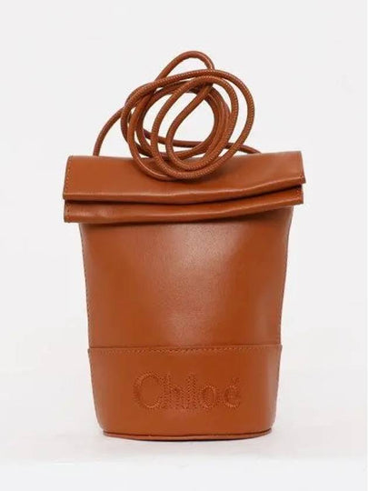 Logo Micro Bucket Bag Brown - CHLOE - BALAAN 2