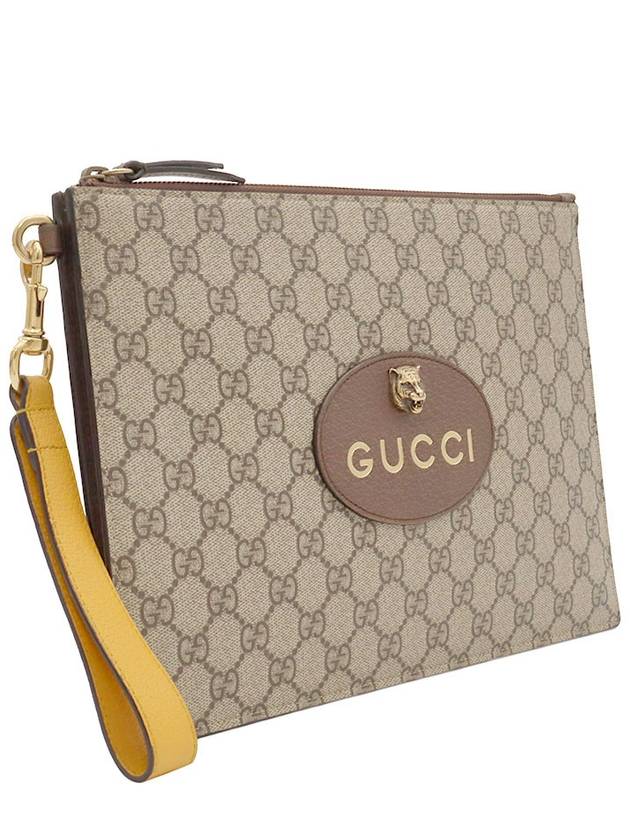 GG Supreme Canvas Neo Vintage Strap Pouch Clutch - GUCCI - BALAAN 3