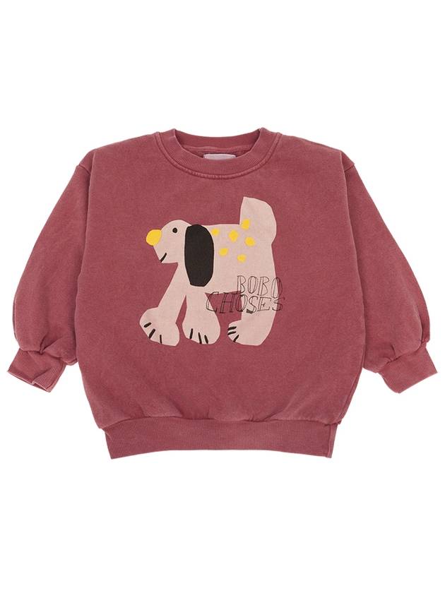 Kids Logo Graphic Sweatshirt Red - BOBO CHOSES - BALAAN 2