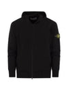 Wappen Padded Zipper Hooded Cotton Cardigan Black - STONE ISLAND - BALAAN 2