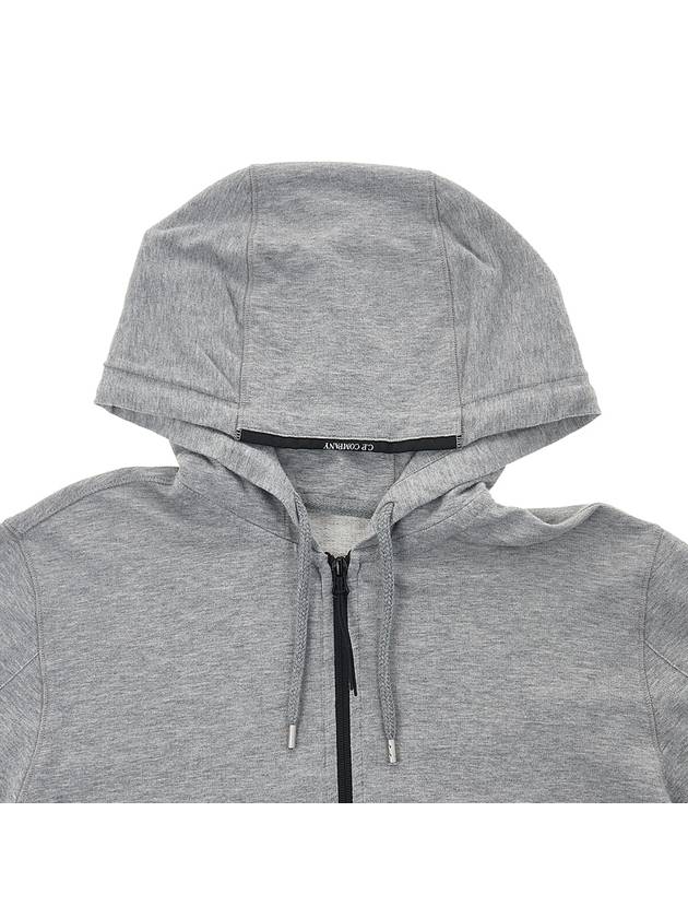 Light Fleece Hooded Zip-Up Gray - CP COMPANY - BALAAN 4