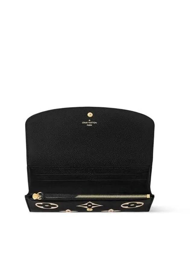 Emilie Bi Color Monogram Empreinte Leather Long Wallet Black - LOUIS VUITTON - BALAAN 5