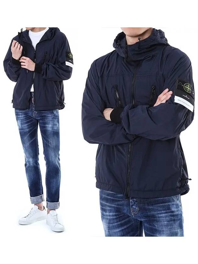 Skin Touch Nylon TC Hooded Jacket Navy - STONE ISLAND - BALAAN 2