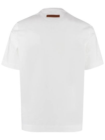 Zegna Cotton Crew-Neck T-Shirt - ERMENEGILDO ZEGNA - BALAAN 2