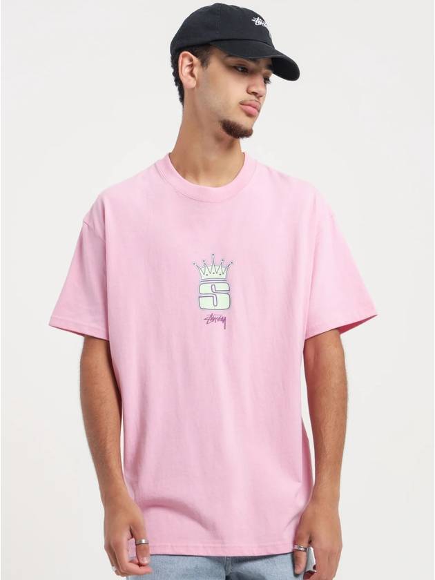 King S Short Sleeve T-Shirt Lemonade Pink - STUSSY - BALAAN 2