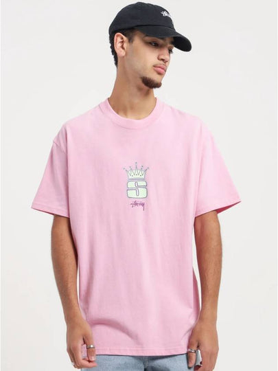 King S Short Sleeve T-Shirt Lemonade Pink - STUSSY - BALAAN 2