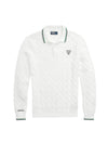 Wimbledon Cotton Polo Knit Top White - POLO RALPH LAUREN - BALAAN 1