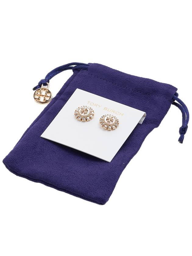 Kira Crystal Stud Earrings Gold Crystal - TORY BURCH - BALAAN 7