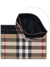 Sandon Check Single Card Wallet Beige - BURBERRY - BALAAN 3