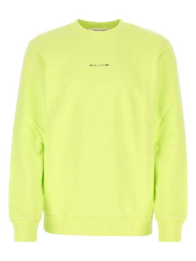 Logo Print Sweatshirt Green Neon - 1017 ALYX 9SM - BALAAN 2