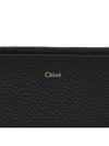 Alphabet Half Zipper Leather Card Wallet  Black - CHLOE - BALAAN 6