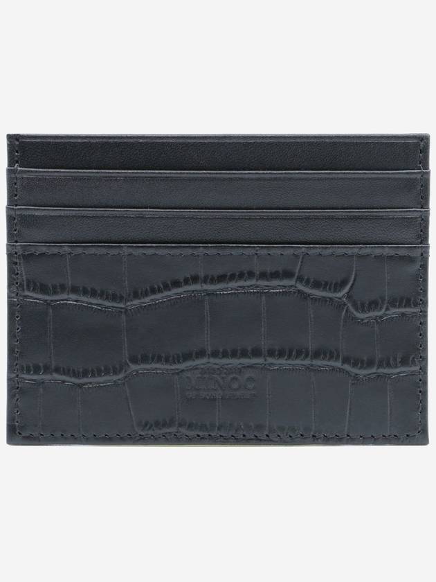 Zenith Crocodile Leather Card Wallet Black - MINOC - BALAAN 2