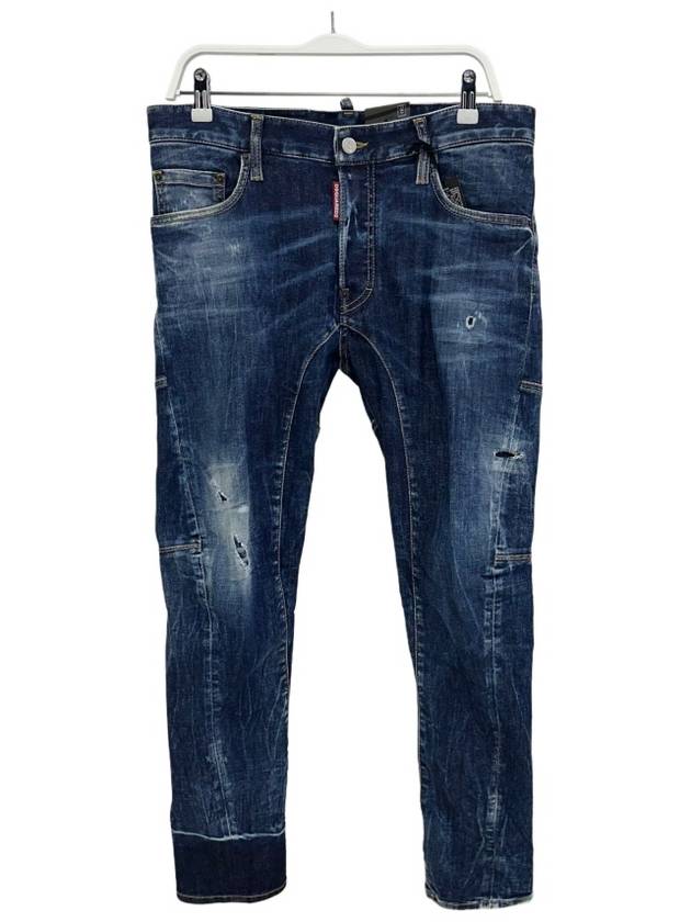 Tidy Biker Jeans Navy Blue - DSQUARED2 - BALAAN 3