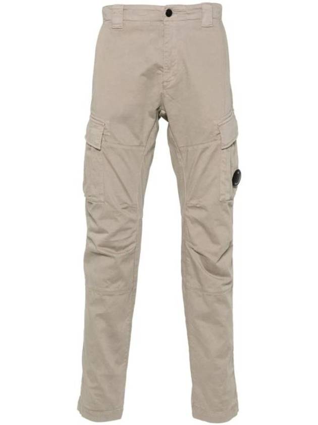 Stretch Sateen Ergonomic Lens Double Cargo Straight Pants Beige - CP COMPANY - BALAAN 2