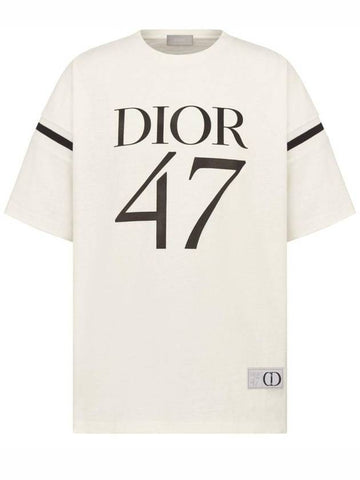 Christian Short Sleeve T-Shirt 413J640A0849 089 WHIMWHITE - DIOR - BALAAN 1