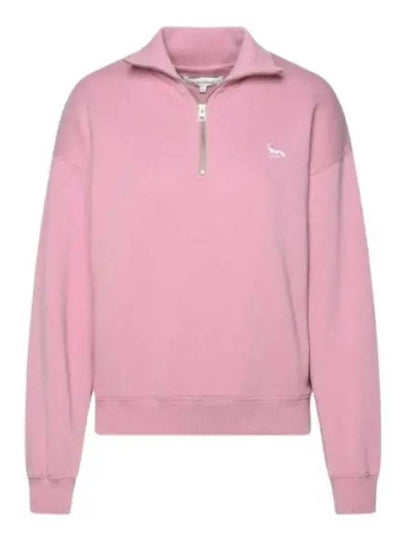 Baby Fox Half Zip Up Sweatshirt Pink - MAISON KITSUNE - BALAAN 2