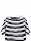 Levant Modern Striped Short Sleeve T-Shirt Black - SAINT JAMES - BALAAN 3