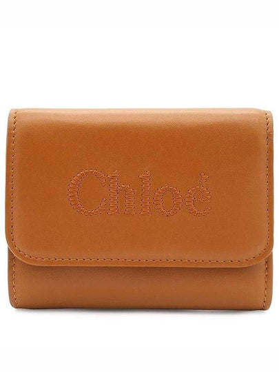 Sense Small Tri-Fold Wallet Caramel - CHLOE - BALAAN 2