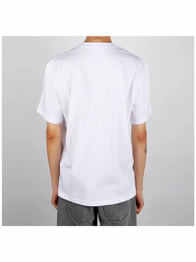 Small Heart Logo Short Sleeve T-Shirt White - AMI - BALAAN 5