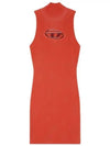 M ONERVA Logo Sleeveless Mini Dress Red - DIESEL - BALAAN 2