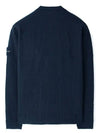 Men's Wappen Patch Crewneck Knit Sweatshirt Navy Blue - STONE ISLAND - BALAAN 3