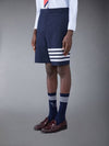 4 Bar Cotton Pocket Shorts Navy - THOM BROWNE - BALAAN 10