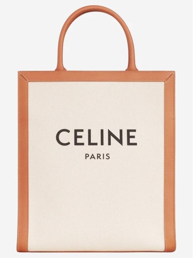 Vertical Cabas Tote Bag Small Natural - CELINE - BALAAN 2