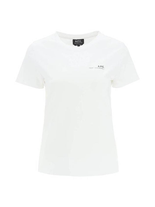 Item Logo Crew Neck Short Sleeve T-Shirt White - A.P.C. - BALAAN 1