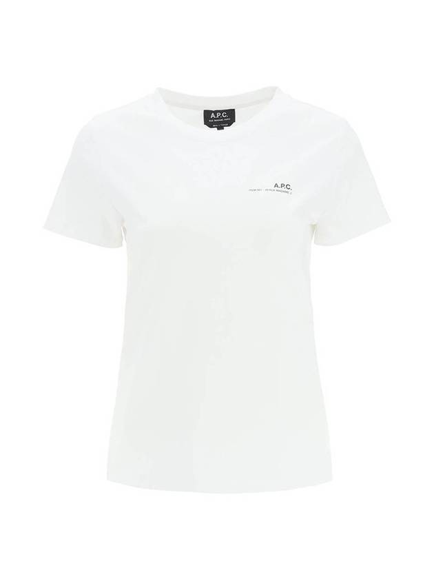 Item Logo Crew Neck Short Sleeve T-Shirt White - A.P.C. - BALAAN 1