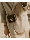 Mini Triomphe Canvas Calfskin Crossbody Bag Tan - CELINE - BALAAN 5