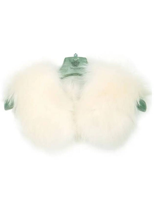 12th Anniversary Raccoon Fur Muffler Ivory CL001 C1016 - MR & MRS ITALY - BALAAN 1