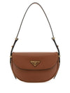 Arque Leather Shoulder Bag Brown - PRADA - BALAAN 1