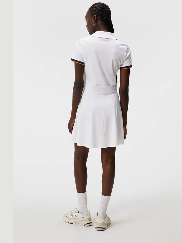 Women's Dagmar Short Dress White - J.LINDEBERG - BALAAN 4