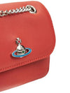 EMMA Emma of Logo Soft Leather Shoulder Bag Red - VIVIENNE WESTWOOD - BALAAN 3