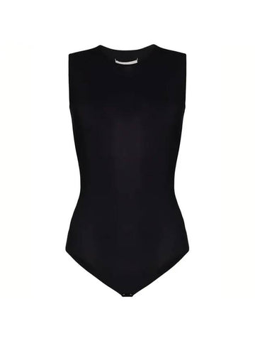 Women's Back Stitch Crew Neck Bodysuit Black - MAISON MARGIELA - BALAAN 1