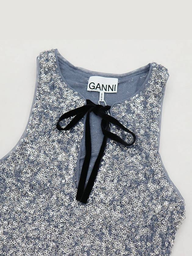 sequin sleeveless - GANNI - BALAAN 5