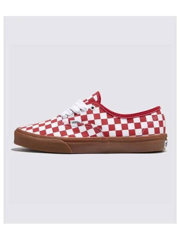 Authentic Fat Lace Checker Red VN000CRTCJH1 - VANS - BALAAN 1